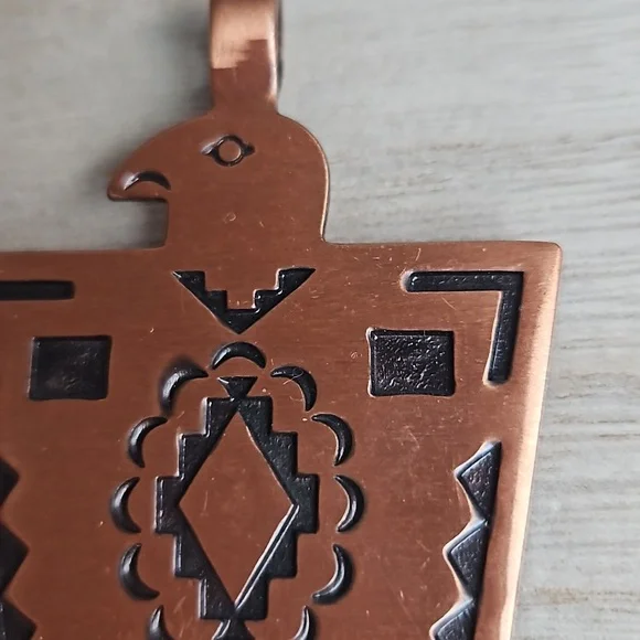 Vintage Copper Eagle Pendant - Picture 2 of 5